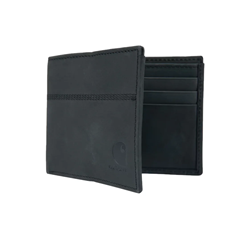 CARHARTT SADDLE LEATHER BIFOLD WALLET BLACK